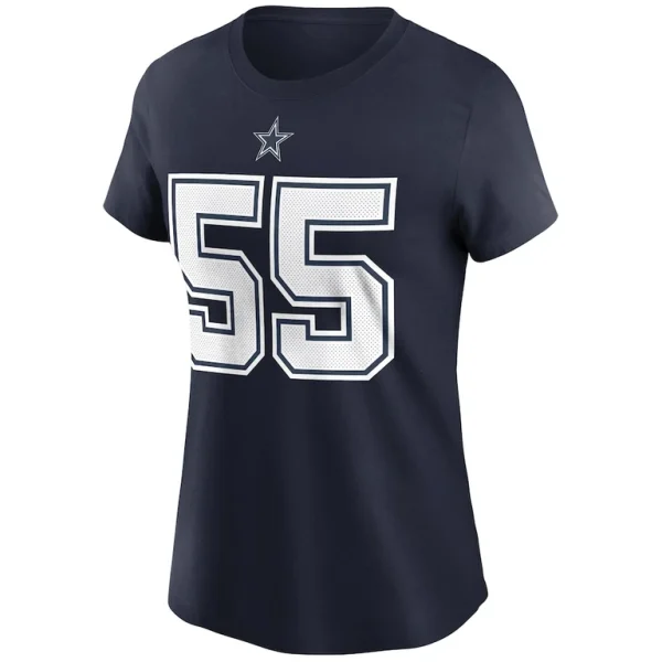 Leighton vander esch dallas cowboys nike womens name number t shirt Navy S