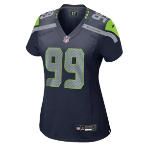 Leonard williams seattle seahawks nike womens game jersey College navy M