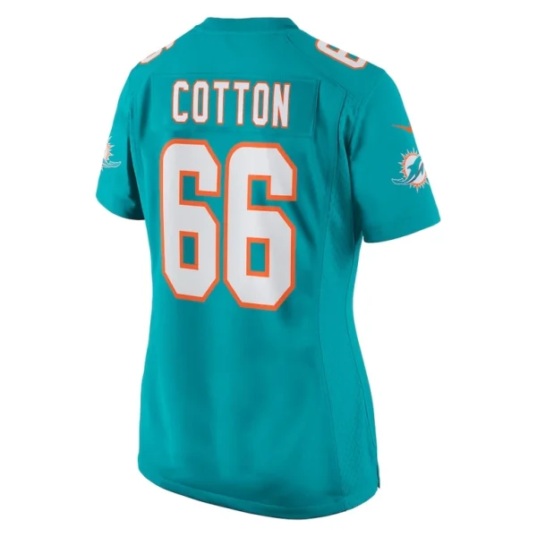 Lester cotton sr. miami dolphins nike womens home game player jersey Aqua L