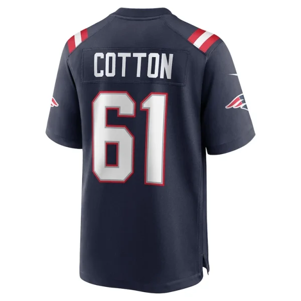 Lester cotton sr. new england patriots nike team game jersey Navy L