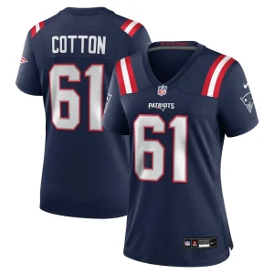 Lester cotton sr. new england patriots nike womens team game jersey Navy