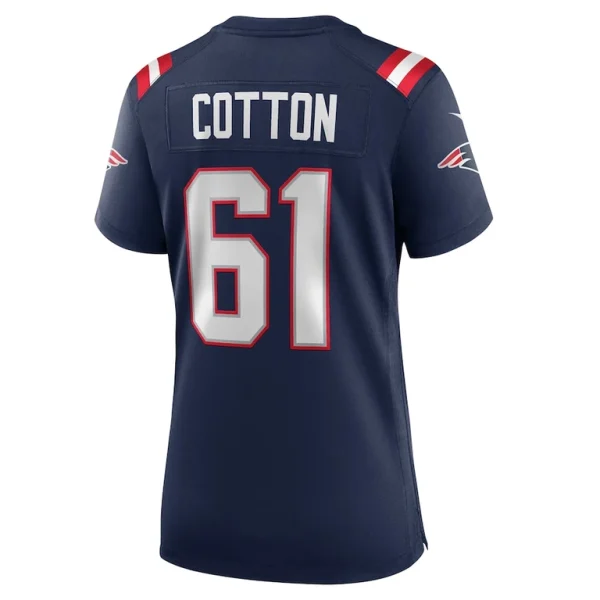 Lester cotton sr. new england patriots nike womens team game jersey Navy L