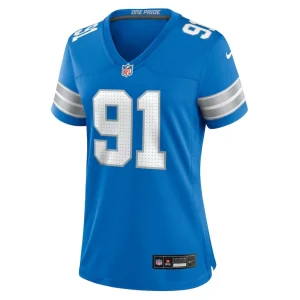 Levi onwuzurike detroit lions nike womens team game jersey Blue M
