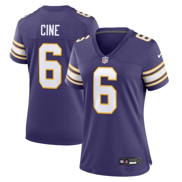 Lewis cine minnesota vikings nike womens classic player game jersey Purple