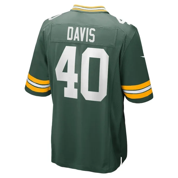 Lj davis green bay packers nike game jersey Green L