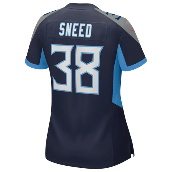 Ljarius sneed tennessee titans nike womens team game jersey Navy L