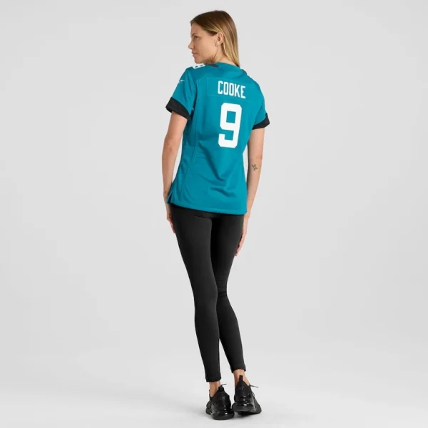 Logan cooke jacksonville jaguars nike womens game jersey Teal 2XL
