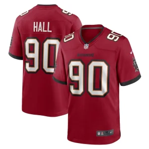 Logan hall tampa bay buccaneers nike game player jersey Red