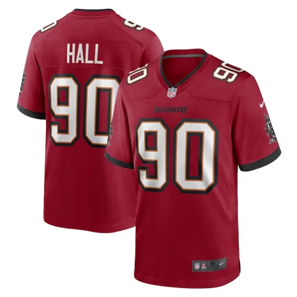 Logan hall tampa bay buccaneers nike game player jersey Red