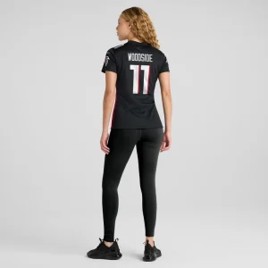 Logan woodside atlanta falcons nike womens team game jersey Black 2XL
