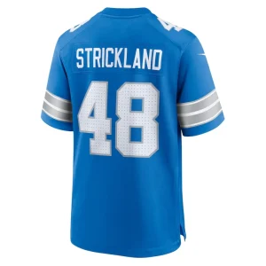 Loren strickland detroit lions nike game jersey Blue L