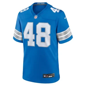 Loren strickland detroit lions nike game jersey Blue M