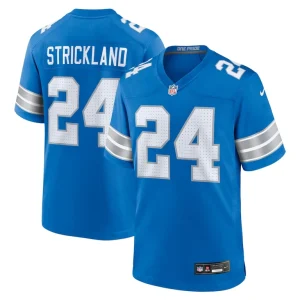 Loren strickland detroit lions nike team game jersey Blue