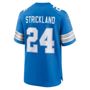 Loren strickland detroit lions nike team game jersey Blue L
