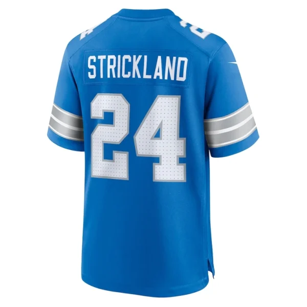 Loren strickland detroit lions nike team game jersey Blue L