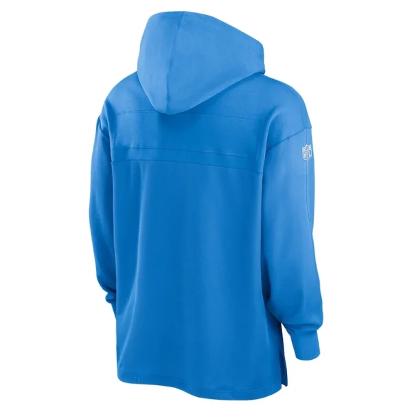 Los angeles chargers nike 2023 sideline lightweight performance hooded top Powder blue L