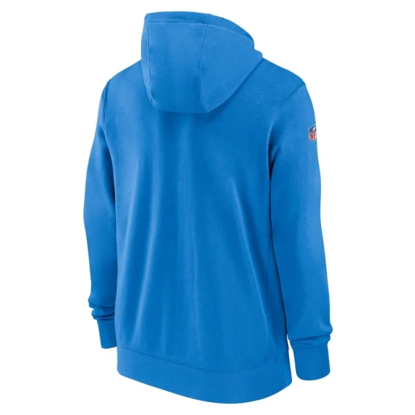Los angeles chargers nike 202324 sideline club full zip hoodie Powder blue L