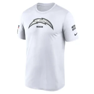 Los angeles chargers nike 2024 salute to service legend performance t shirt White M