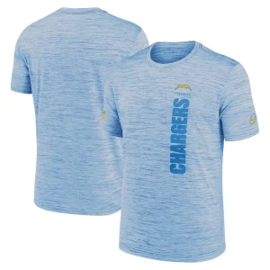Los angeles chargers nike 2024 sideline velocity performance t shirt Powder blue