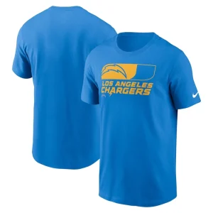 Los angeles chargers nike air essential t shirt Powder blue