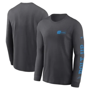 Los angeles chargers nike all out long sleeve t shirt anthracite Multi