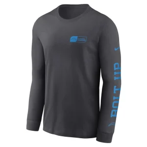 Los angeles chargers nike all out long sleeve t shirt anthracite Multi M