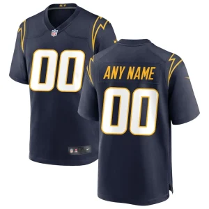 Los angeles chargers nike alternate custom game jersey Navy