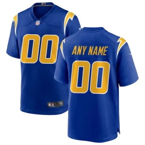 Los angeles chargers nike alternate custom game jersey Royal