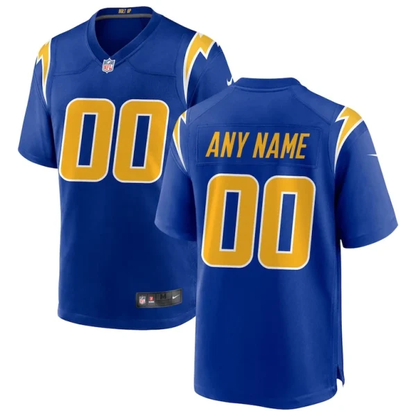 Los angeles chargers nike alternate custom game jersey Royal