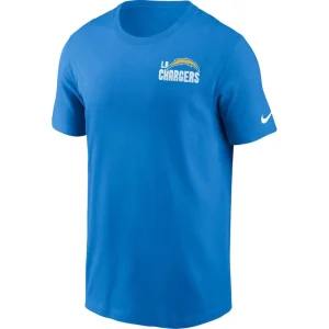 Los angeles chargers nike blitz essential t shirt Powder blue M