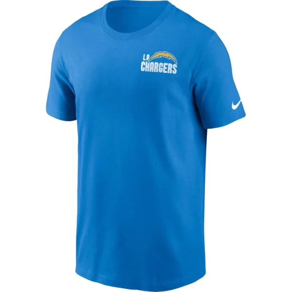 Los angeles chargers nike blitz essential t shirt Powder blue M