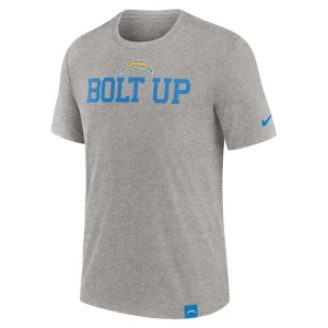 Los angeles chargers nike blitz tri blend t shirt Heather gray M