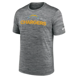Los angeles chargers nike blitz velocity modern performance t shirt anthracite Multi M