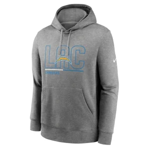 Los angeles chargers nike city code club fleece pullover hoodie Heathered gray M
