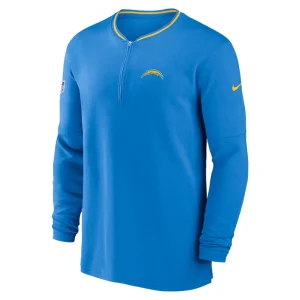 Los angeles chargers nike coach half zip sweatshirt Powder blue M