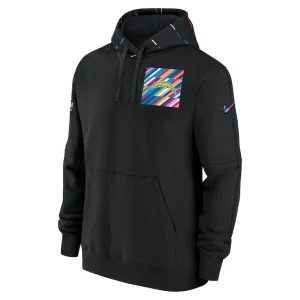 Los angeles chargers nike crucial catch club pullover hoodie Black M