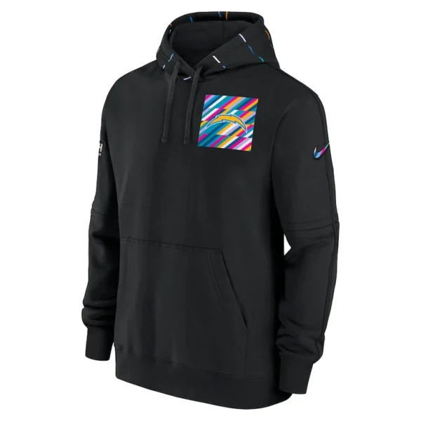 Los angeles chargers nike crucial catch club pullover hoodie Black M