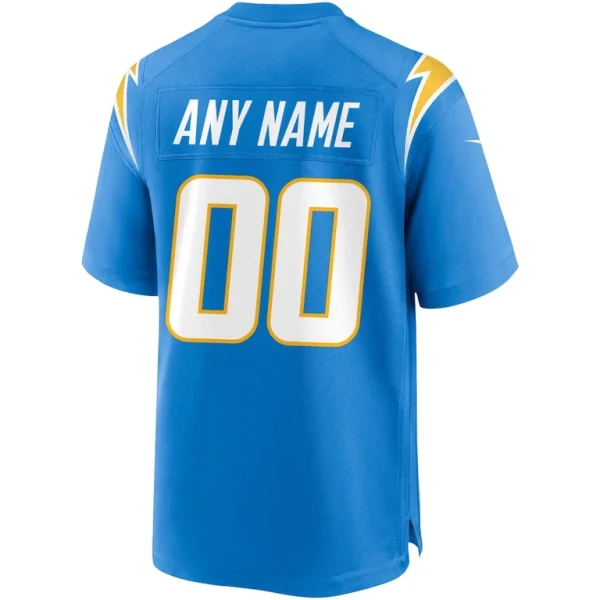 Los angeles chargers nike custom game jersey Powder blue L