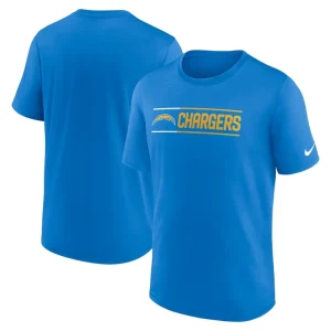 Los angeles chargers nike exceed performance t shirt Powder blue