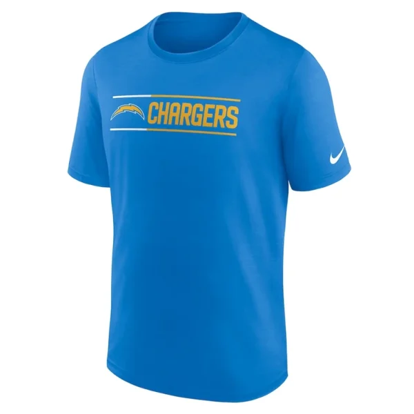 Los angeles chargers nike exceed performance t shirt Powder blue M