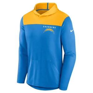 Los angeles chargers nike fan gear pullover hoodie Powder blue M