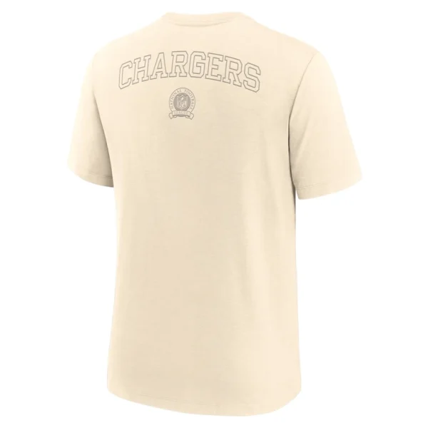Los angeles chargers nike glory tri blend t shirt Cream L