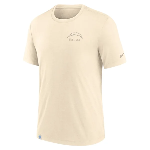Los angeles chargers nike glory tri blend t shirt Cream M