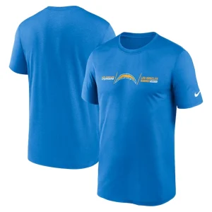 Los angeles chargers nike horizontal lockup legend t shirt Powder blue