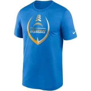 Los angeles chargers nike icon legend performance t shirt Powder blue M