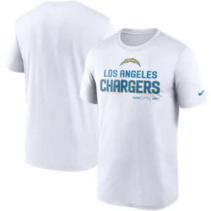 Los angeles chargers nike legend community performance t shirt White