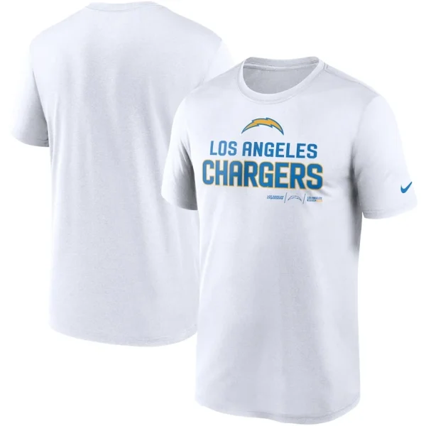 Los angeles chargers nike legend community performance t shirt White