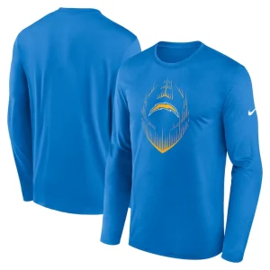 Los angeles chargers nike legend icon long sleeve t shirt Powder blue