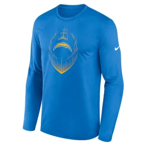 Los angeles chargers nike legend icon long sleeve t shirt Powder blue M