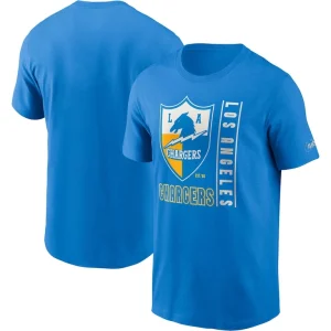 Los angeles chargers nike lockup essential t shirt Powder blue